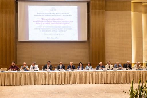 Международная конференция в Баку, на тему «Деятельность Организаций Коллективного Управления по защите авторских прав и обладателей смежных прав на современном этапе»